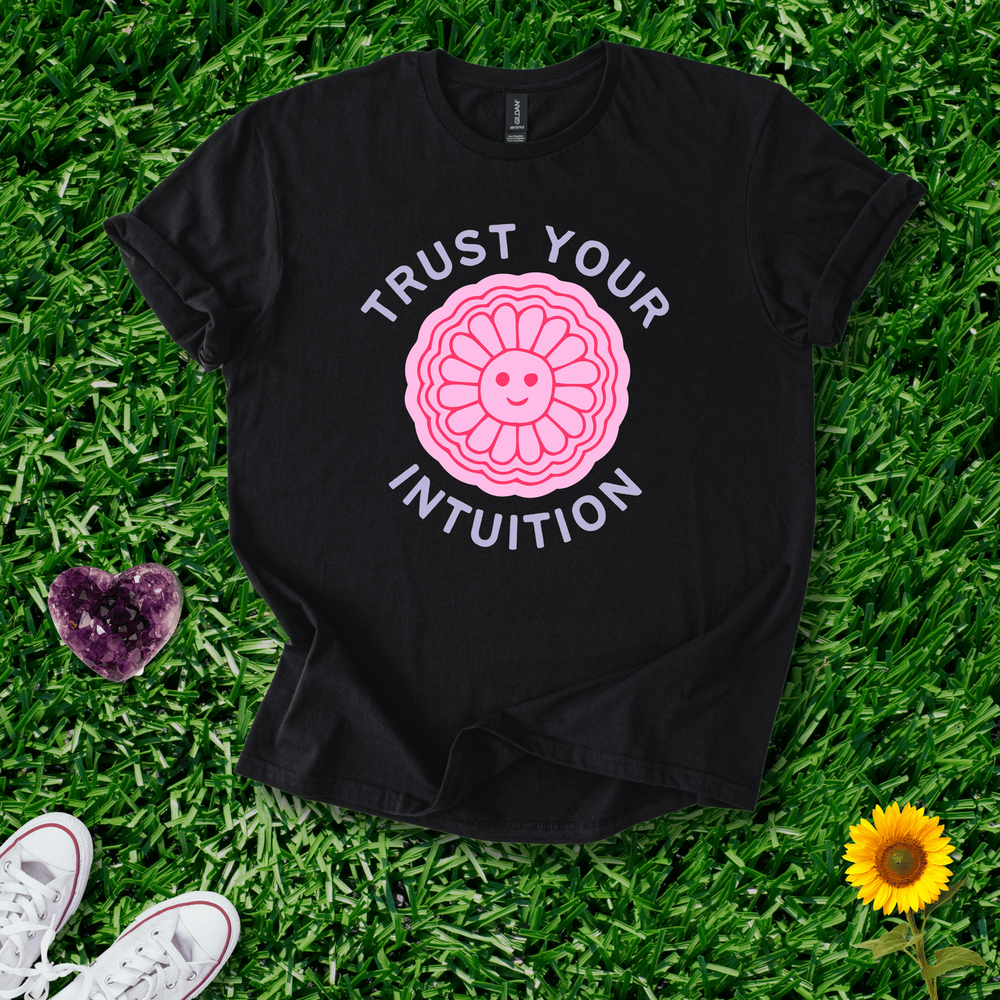 Printify T-Shirt Black / S Trust Your Intuition