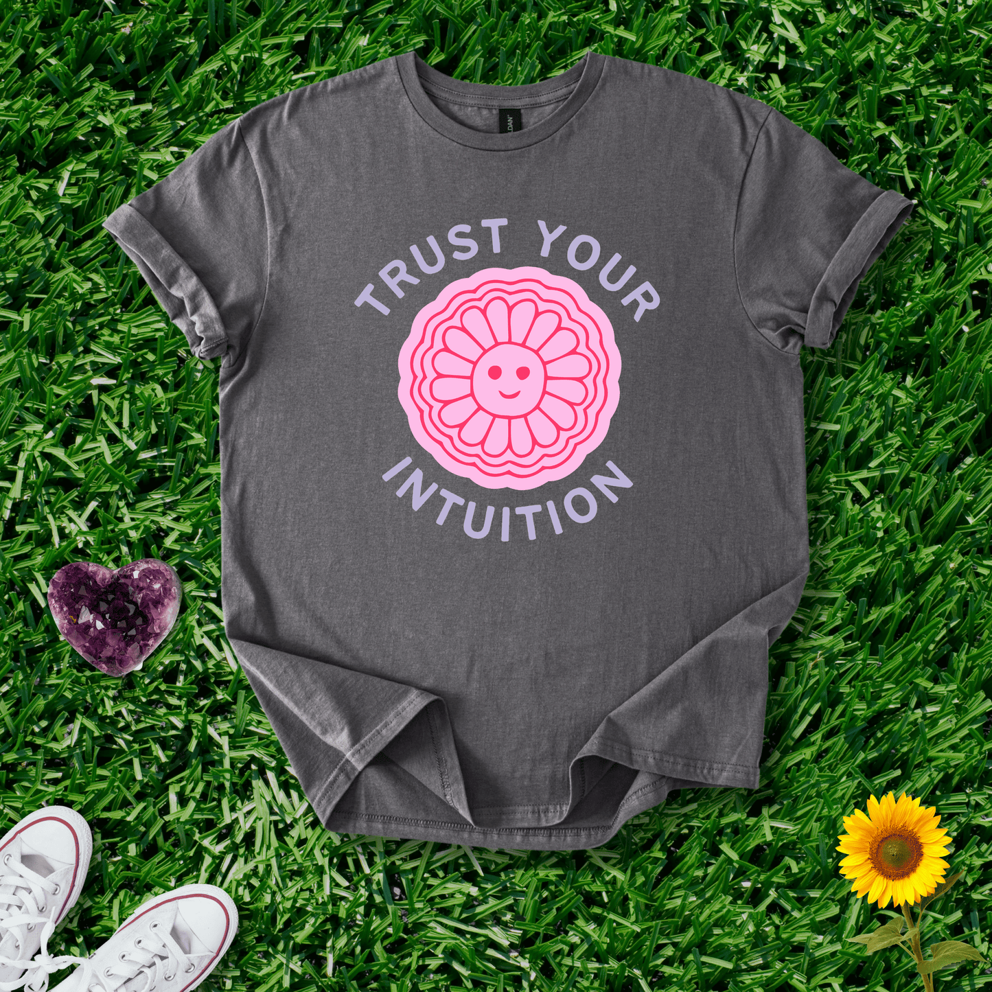 Printify T-Shirt Charcoal / S Trust Your Intuition