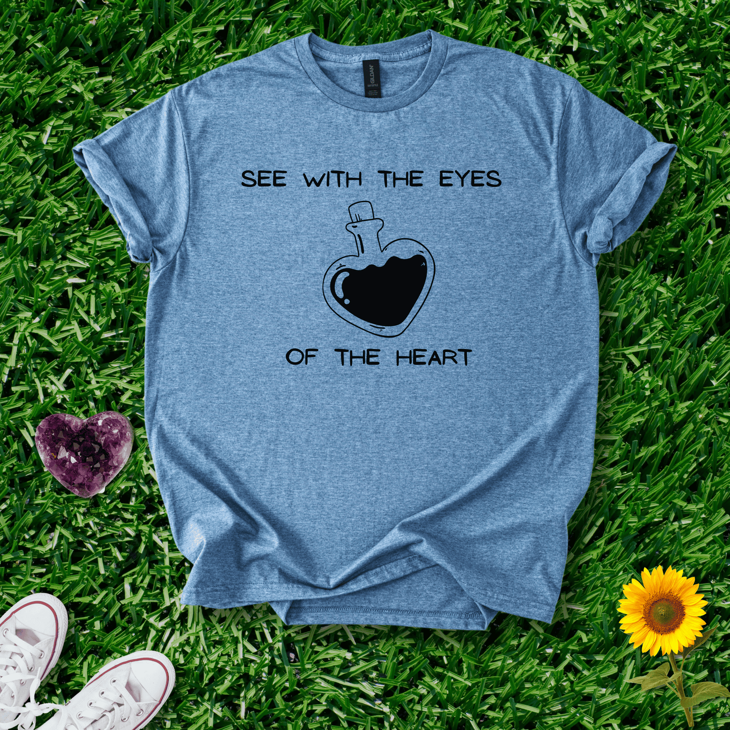 Printify T-Shirt Eyes Of The Heart