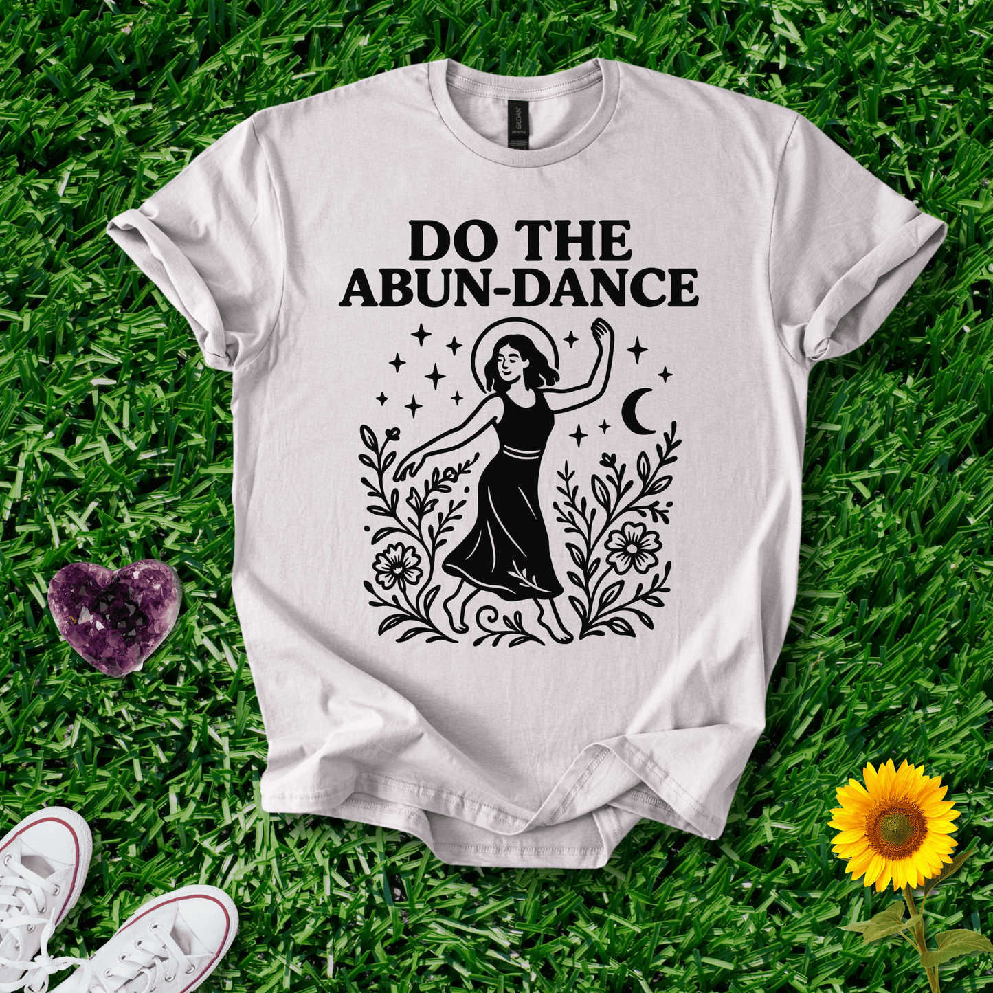 Printify T-Shirt Ice Grey / S Do The Abun-Dance