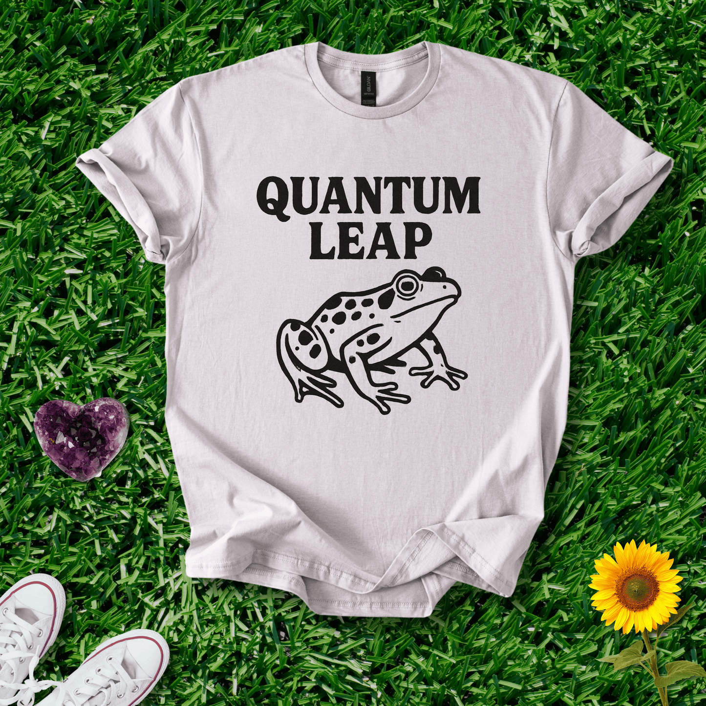 Printify T-Shirt Ice Grey / S Quantum Leap Frog