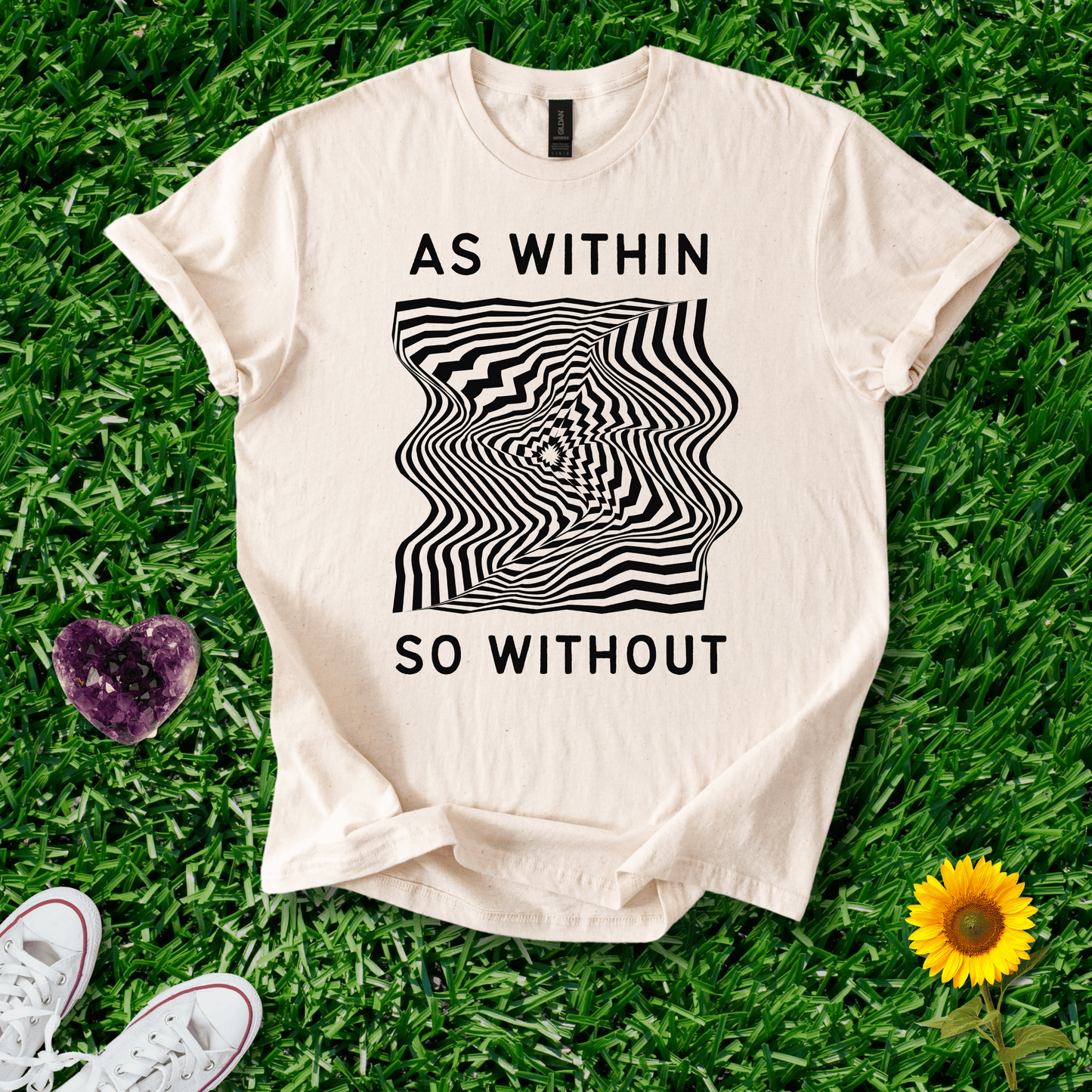 Printify T-Shirt Natural / S As Within So Without