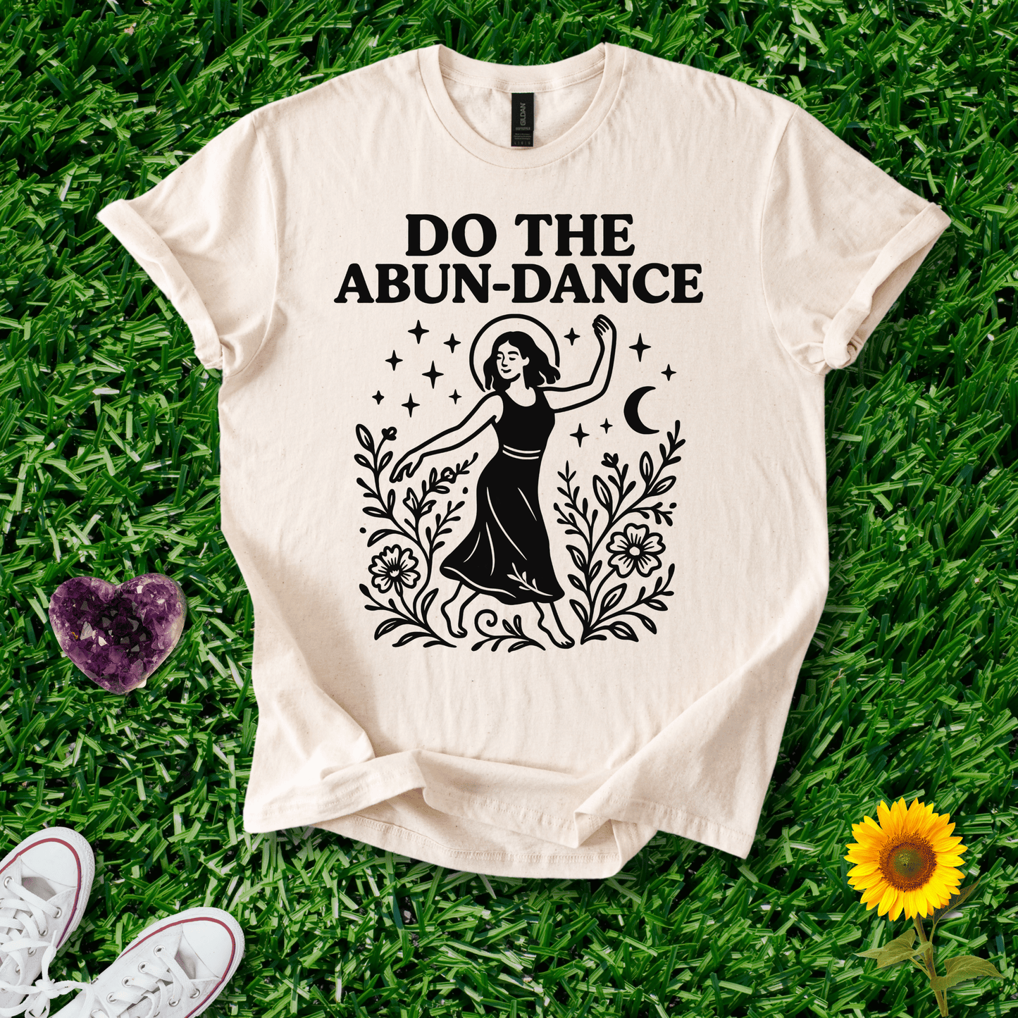 Printify T-Shirt Natural / S Do The Abun-Dance