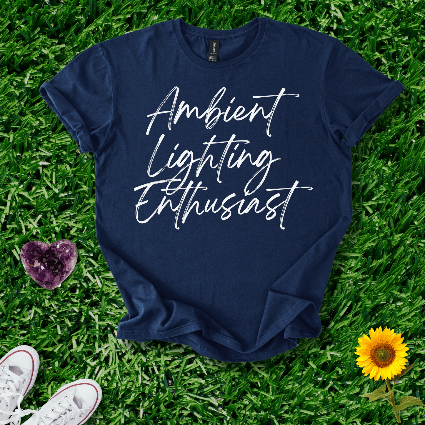 Printify T-Shirt Navy / S Ambient Lighting Enthusiast