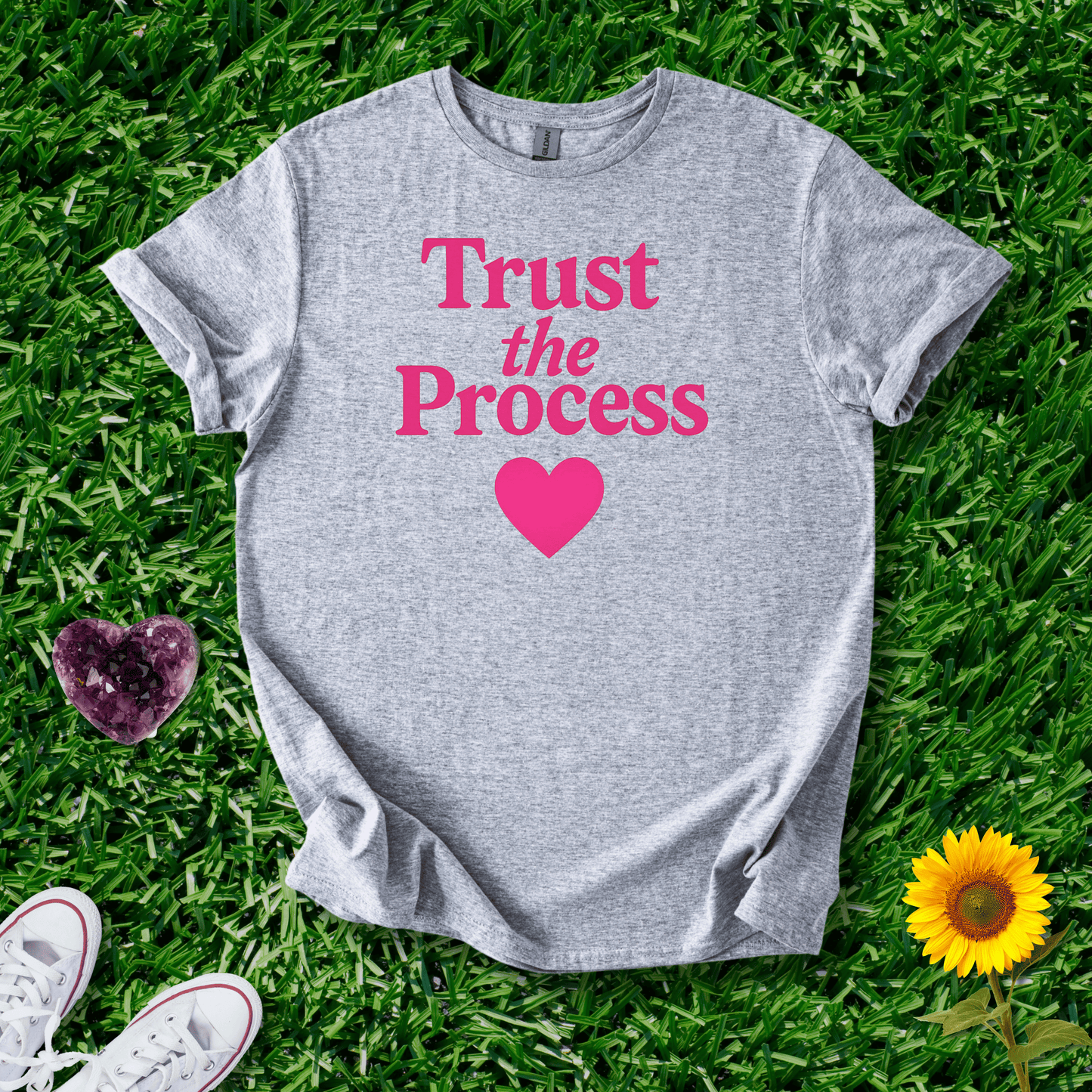Printify T-Shirt Sport Grey / S Trust the Process