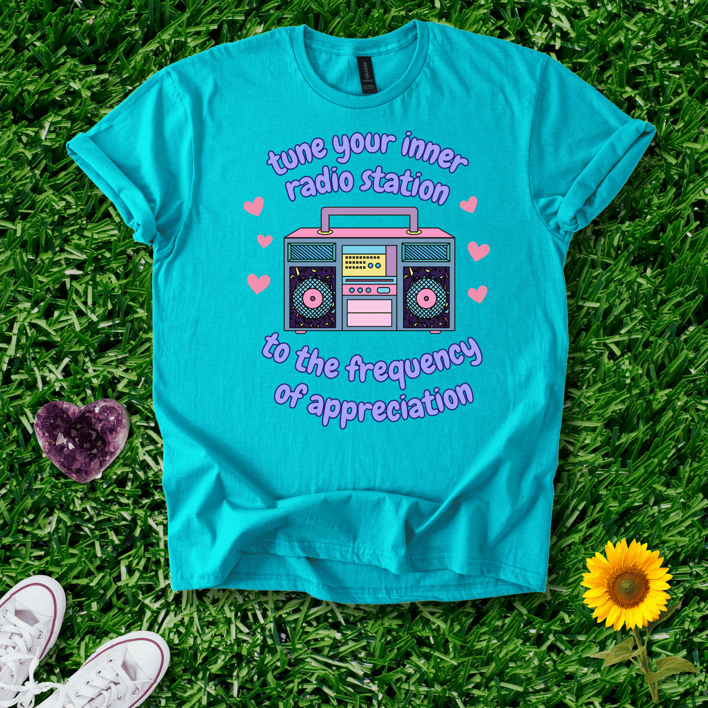 Printify T-Shirt Tropical Blue / S Frequency of Appreciation