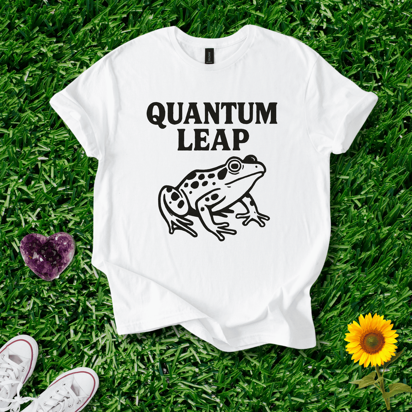 Printify T-Shirt White / S Quantum Leap Frog