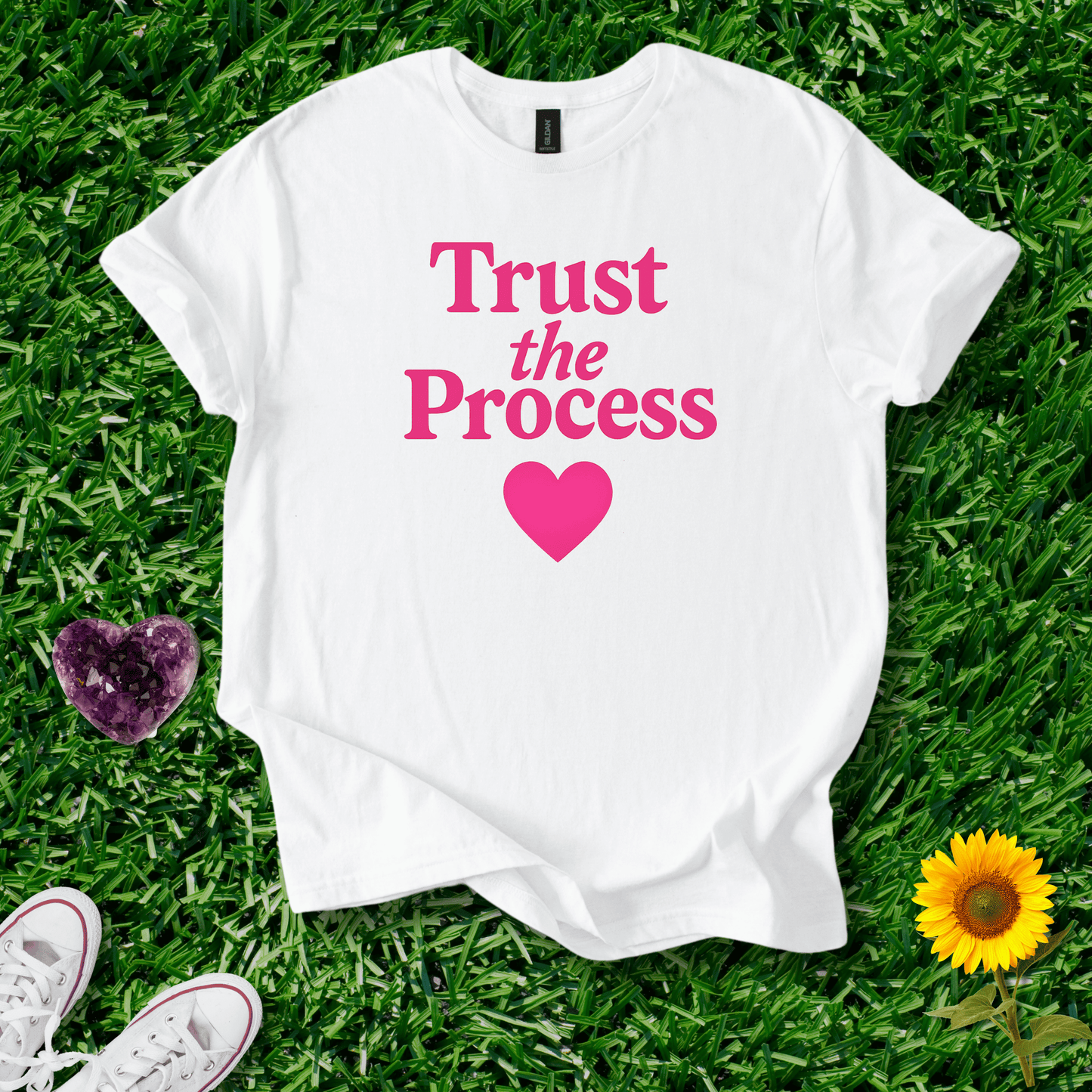 Printify T-Shirt White / S Trust the Process