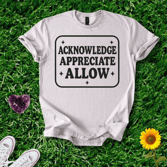 Appreciate Acknowledge Allow