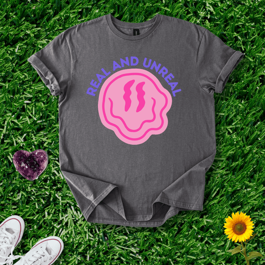 Printify T-Shirt Charcoal / S Real and Unreal