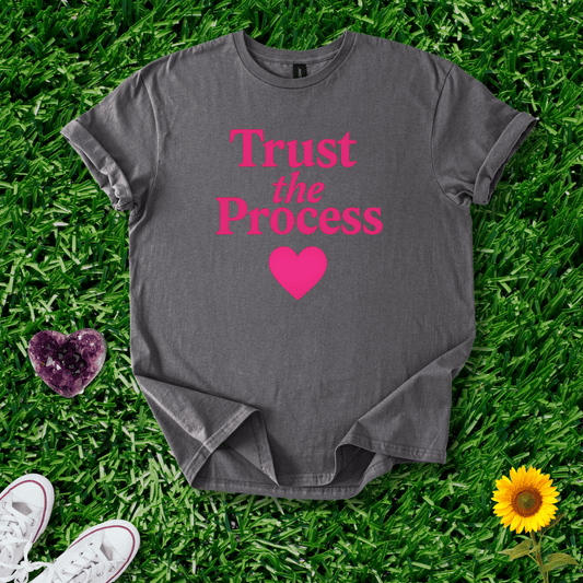 Printify T-Shirt Charcoal / S Trust the Process