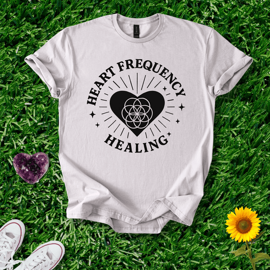 Printify T-Shirt Ice Grey / S Heart Frequency Healing