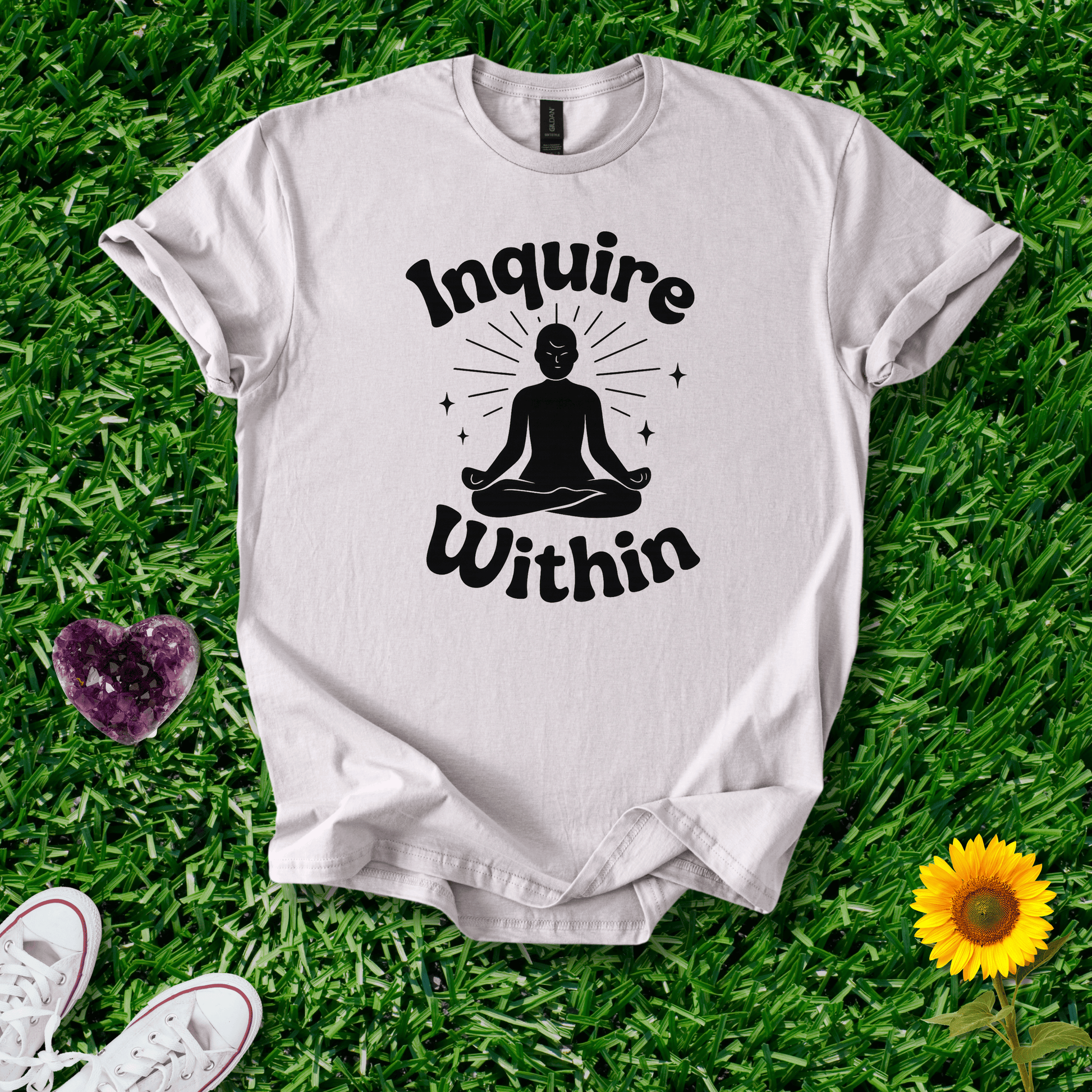 Printify T-Shirt Ice Grey / S Inquire Within