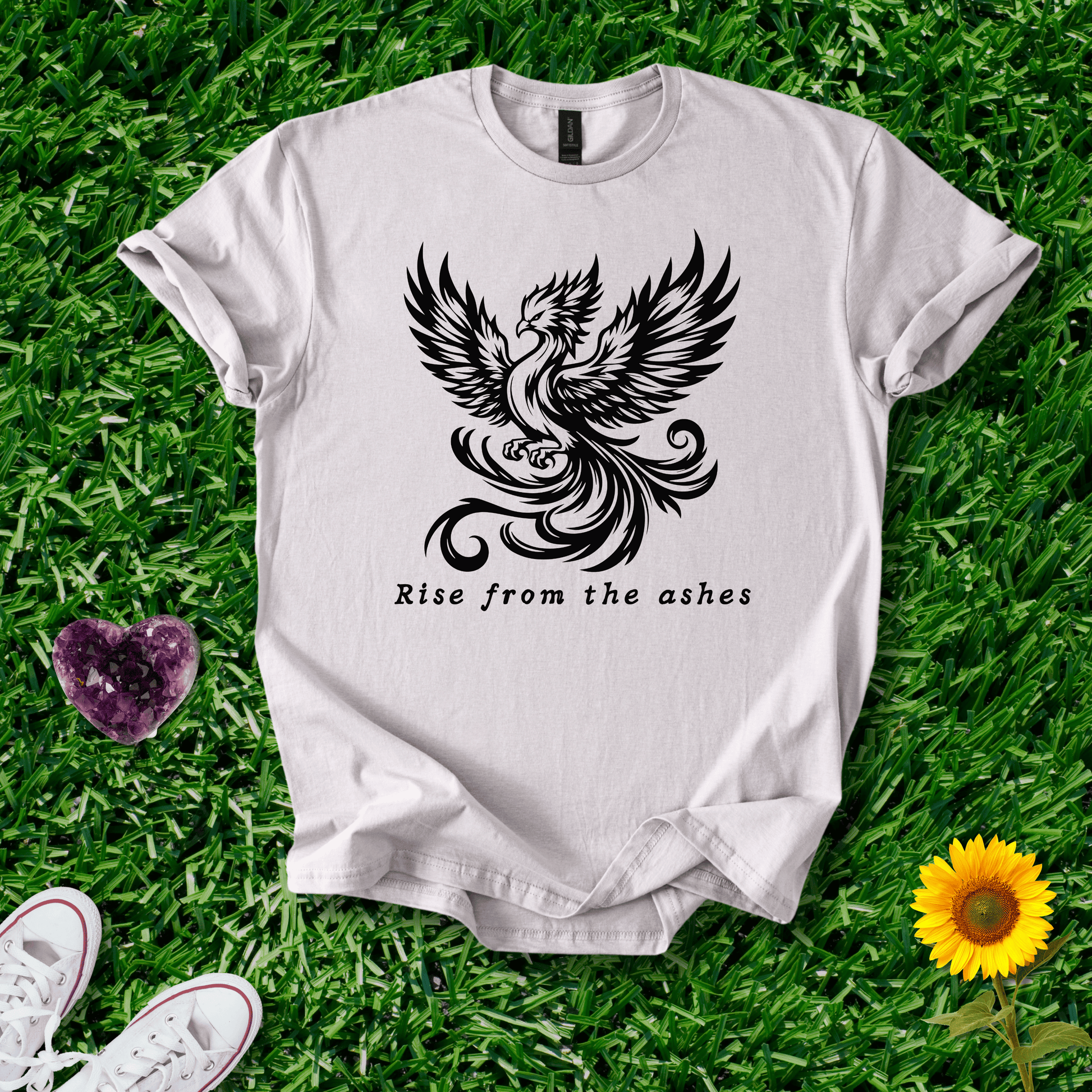 Printify T-Shirt Ice Grey / S Rise From The Ashes