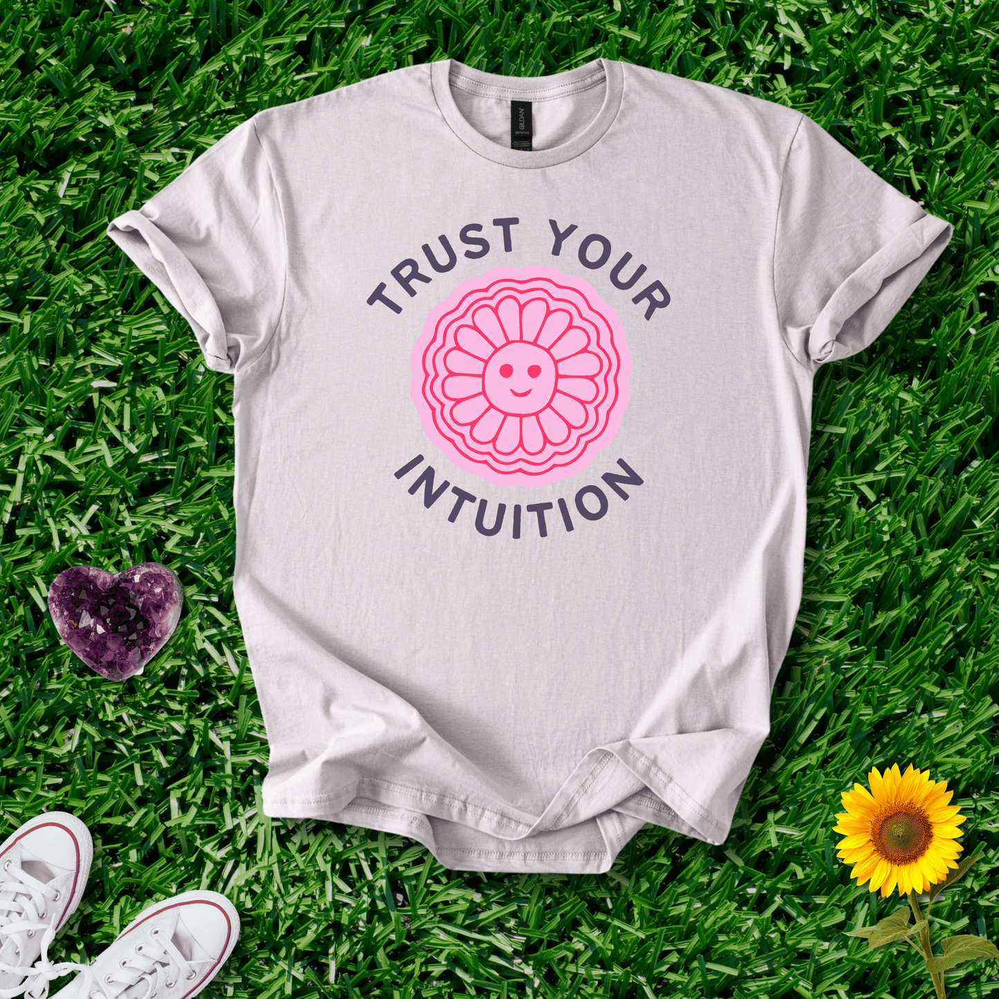 Printify T-Shirt Ice Grey / S Trust Your Intuition