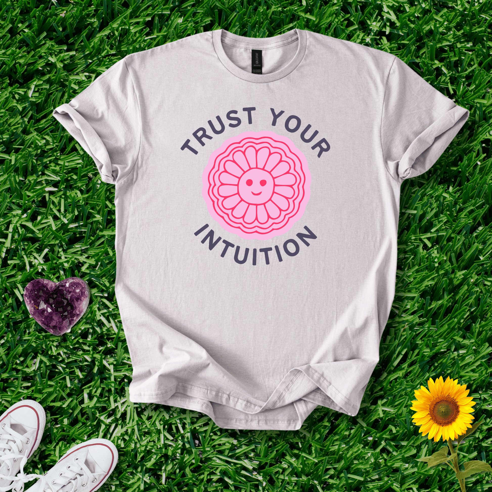 Printify T-Shirt Ice Grey / S Trust Your Intuition