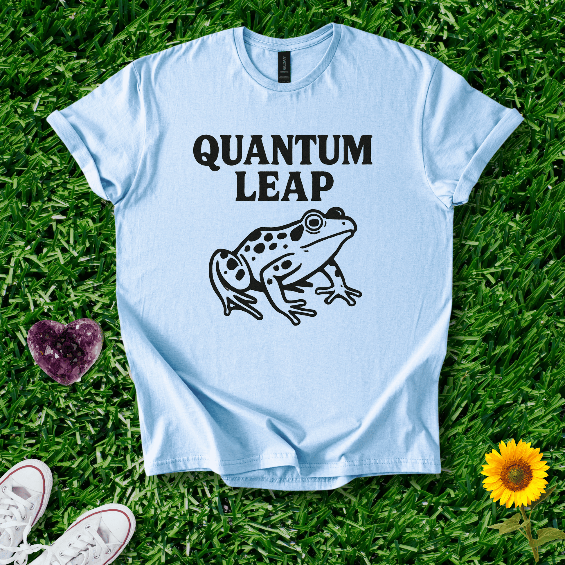 Printify T-Shirt Light Blue / S Quantum Leap Frog