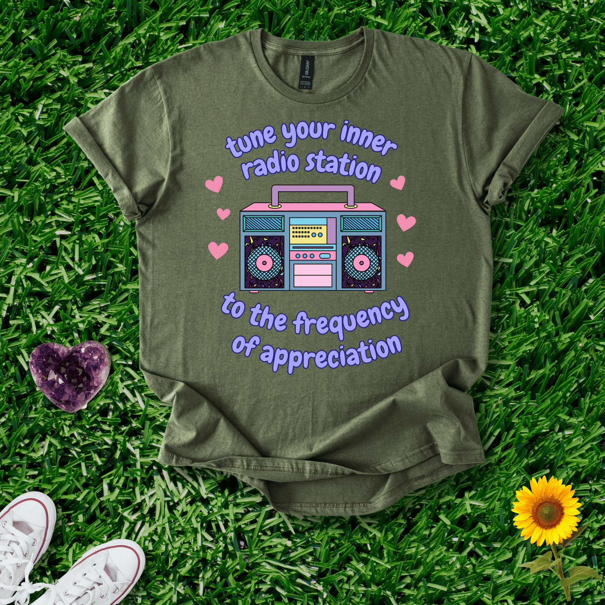 Printify T-Shirt Military Green / S Frequency of Appreciation