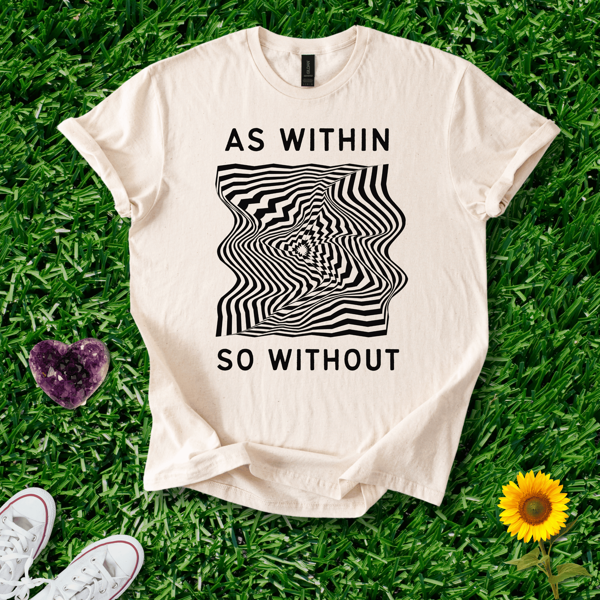Printify T-Shirt Natural / S As Within So Without