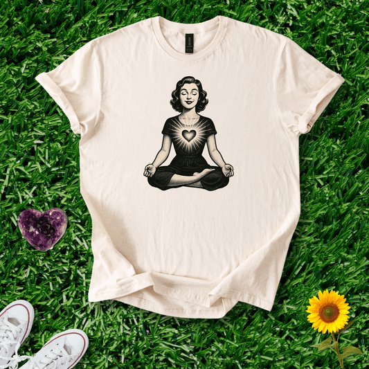 Printify T-Shirt Natural / S Meditative Heart