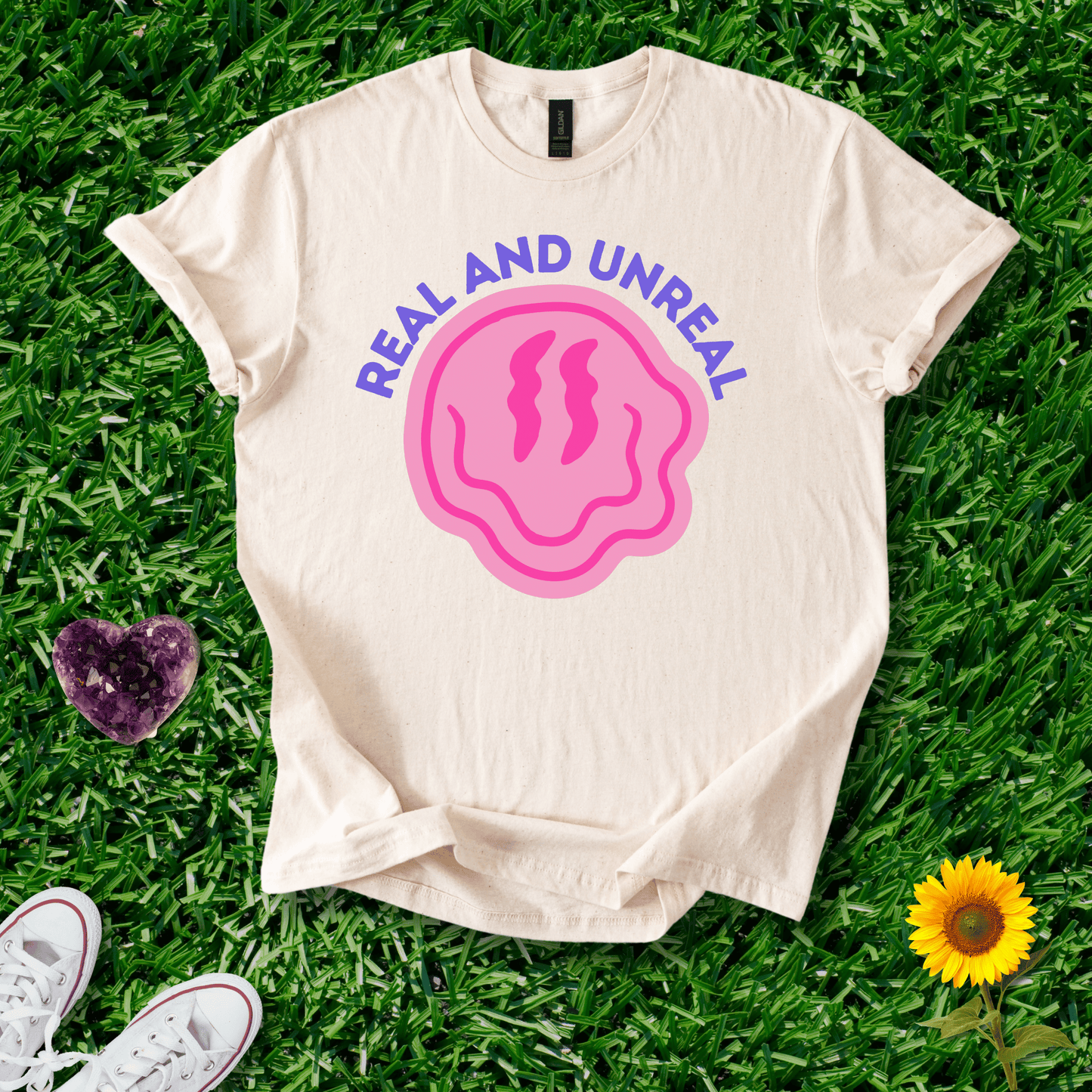 Printify T-Shirt Natural / S Real and Unreal