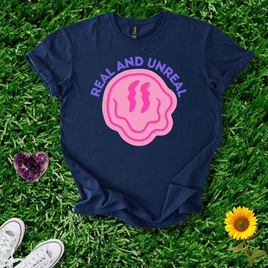 Printify T-Shirt Navy / S Real and Unreal