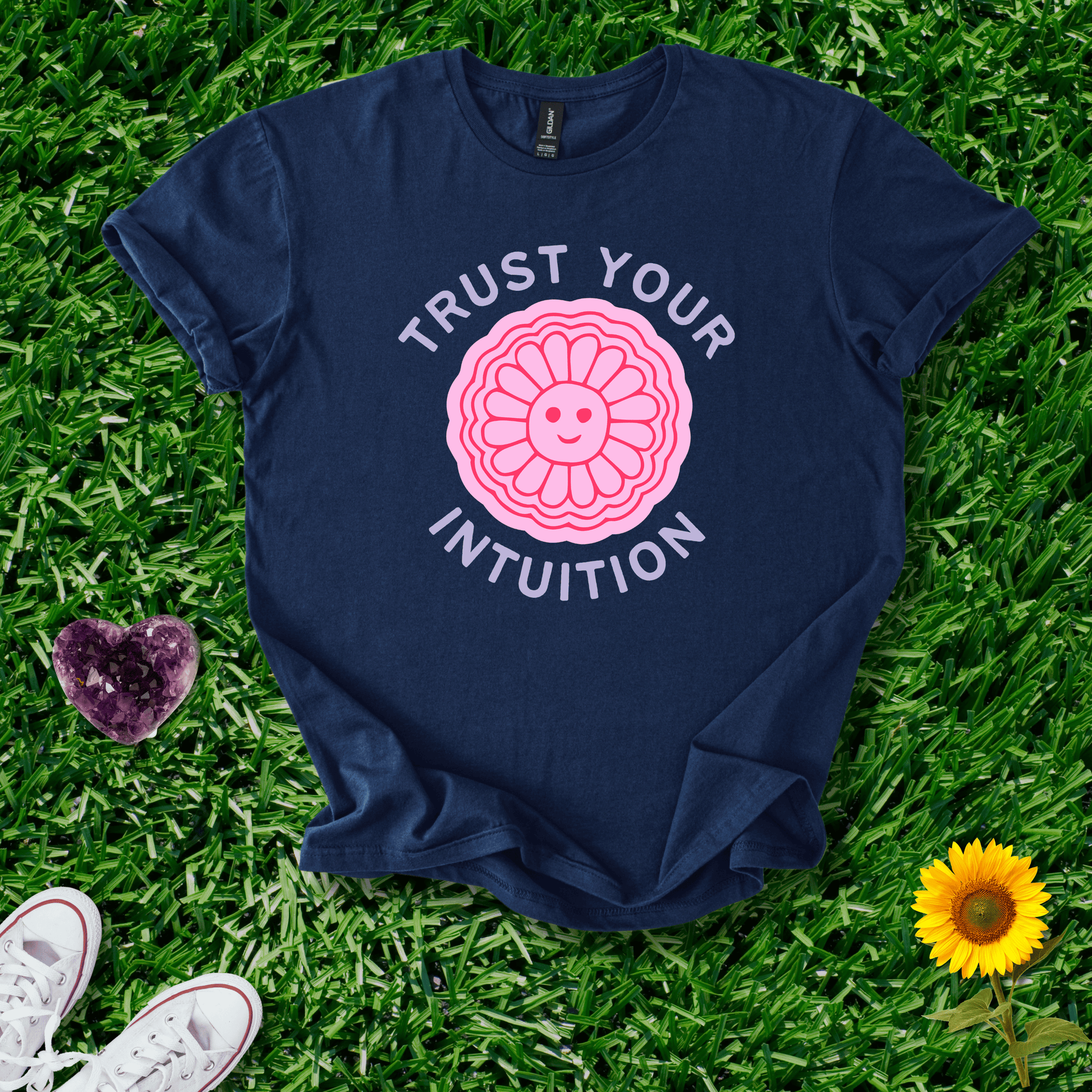 Printify T-Shirt Navy / S Trust Your Intuition