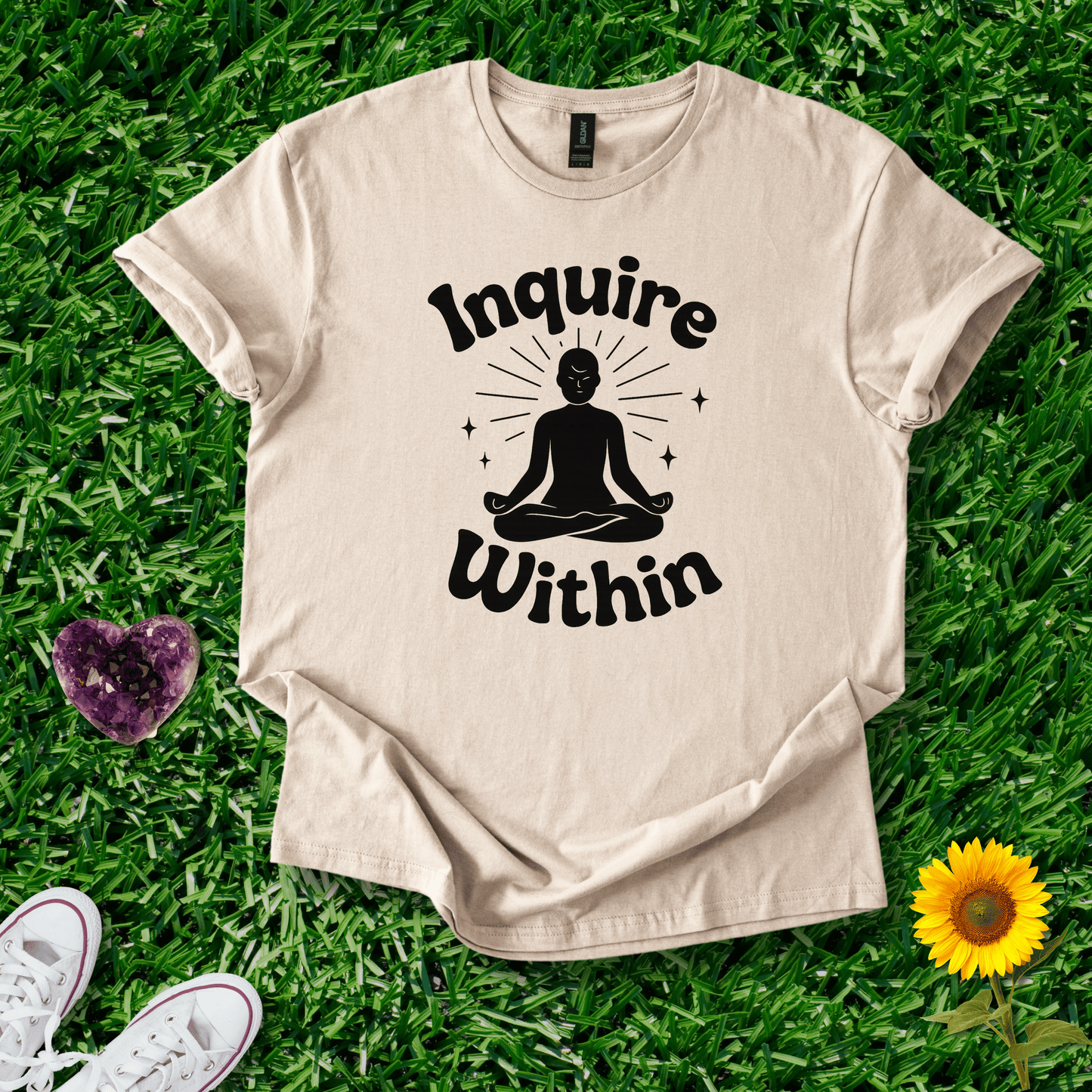 Printify T-Shirt Sand / S Inquire Within