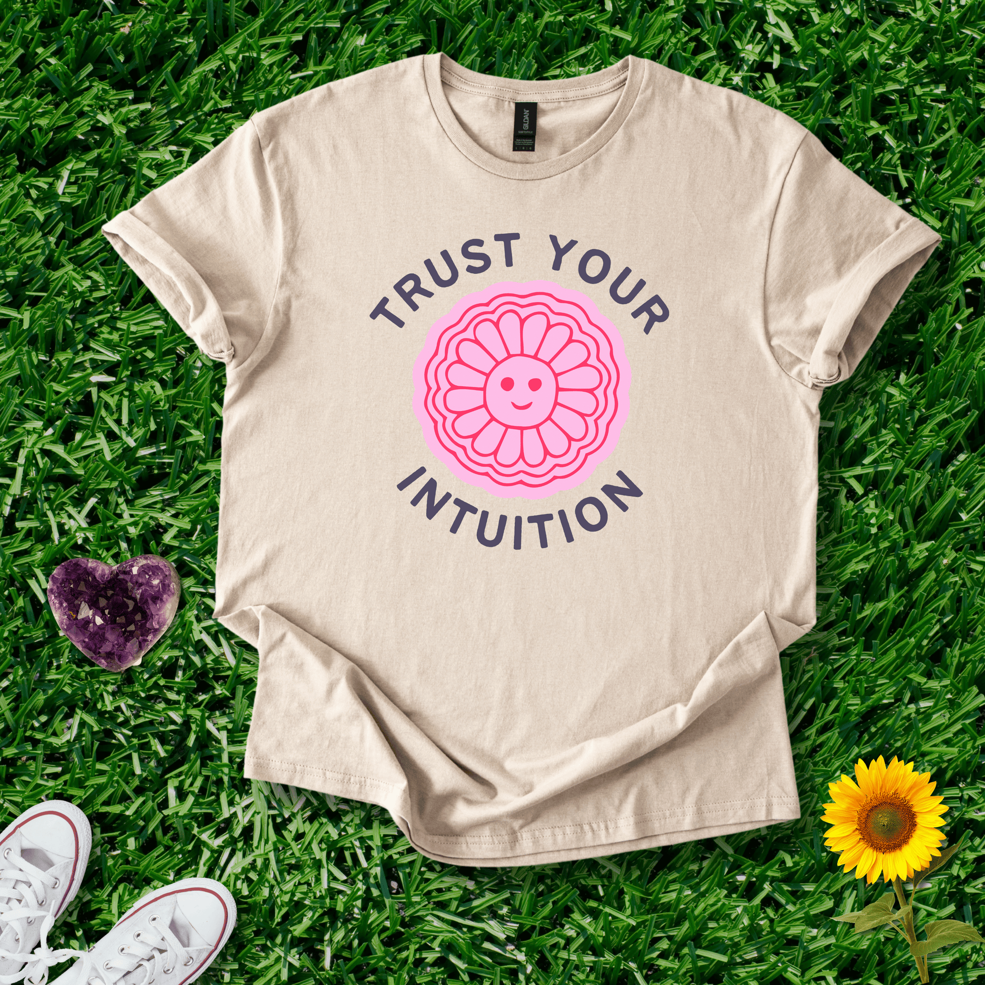 Printify T-Shirt Sand / S Trust Your Intuition
