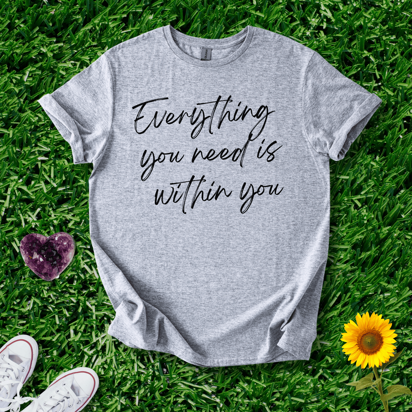 Printify T-Shirt Sport Grey / S Everything Is Within You