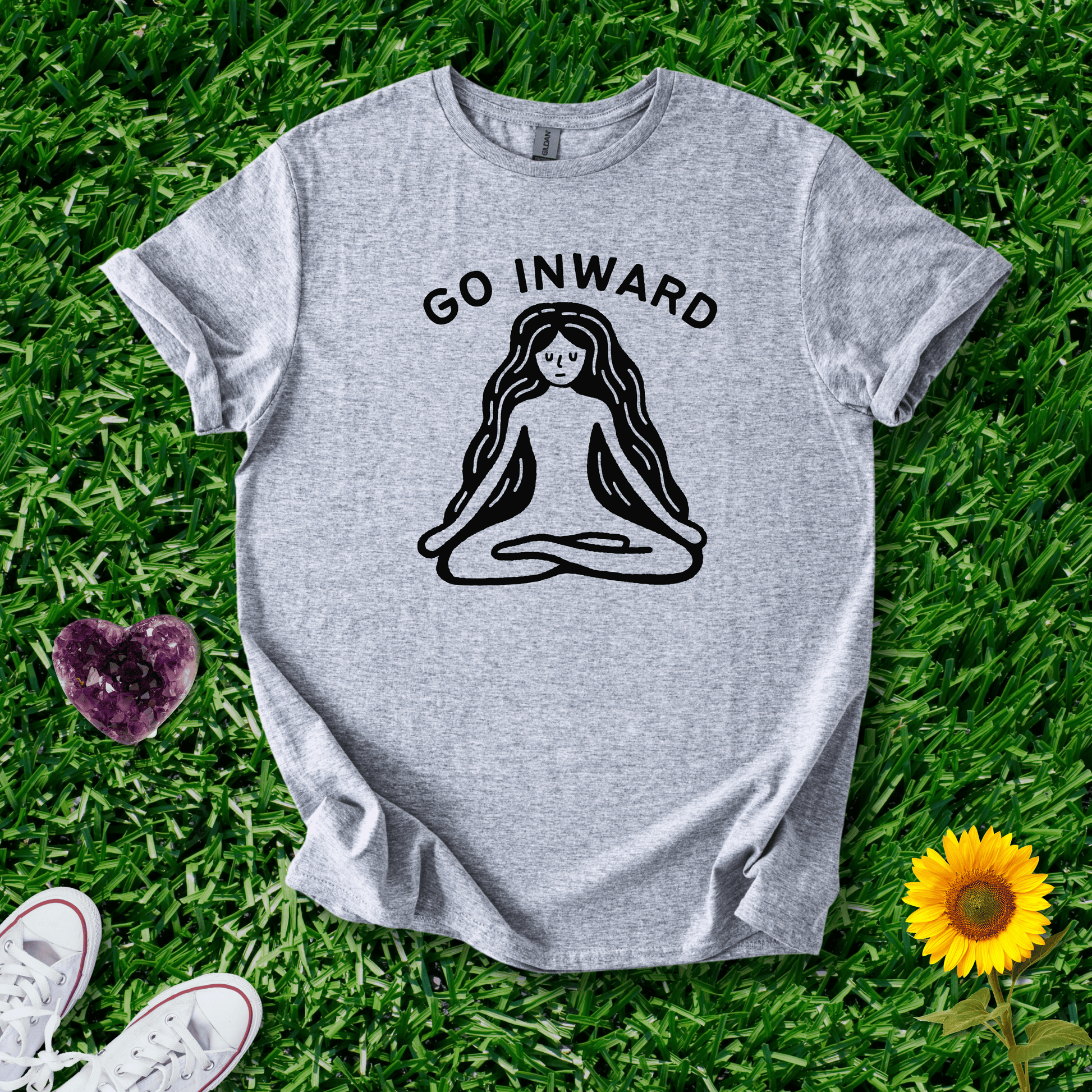 Printify T-Shirt Sport Grey / S Go Inward
