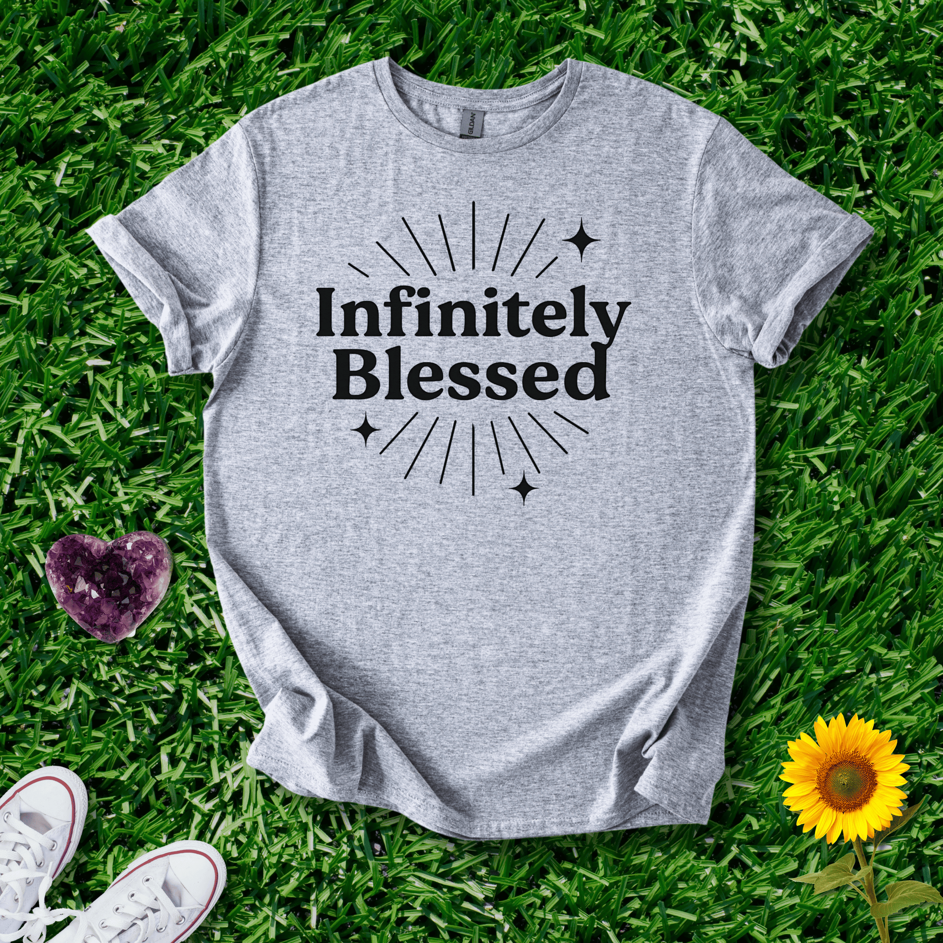 Printify T-Shirt Sport Grey / S Infinitely Blessed
