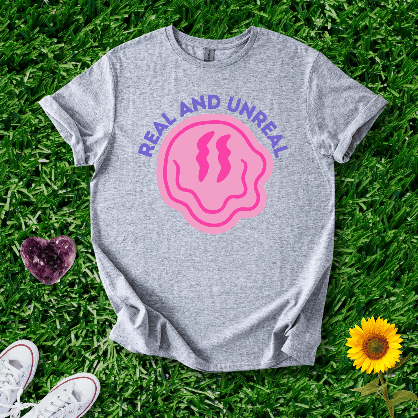 Printify T-Shirt Sport Grey / S Real and Unreal