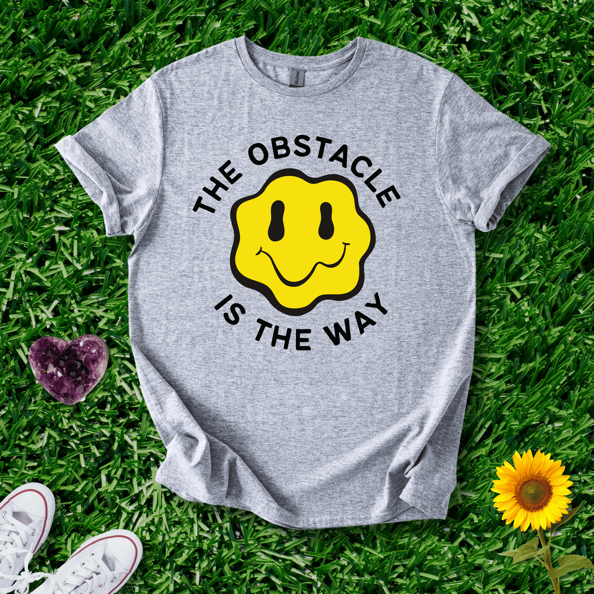 Printify T-Shirt Sport Grey / S The Obstacle Is The Way