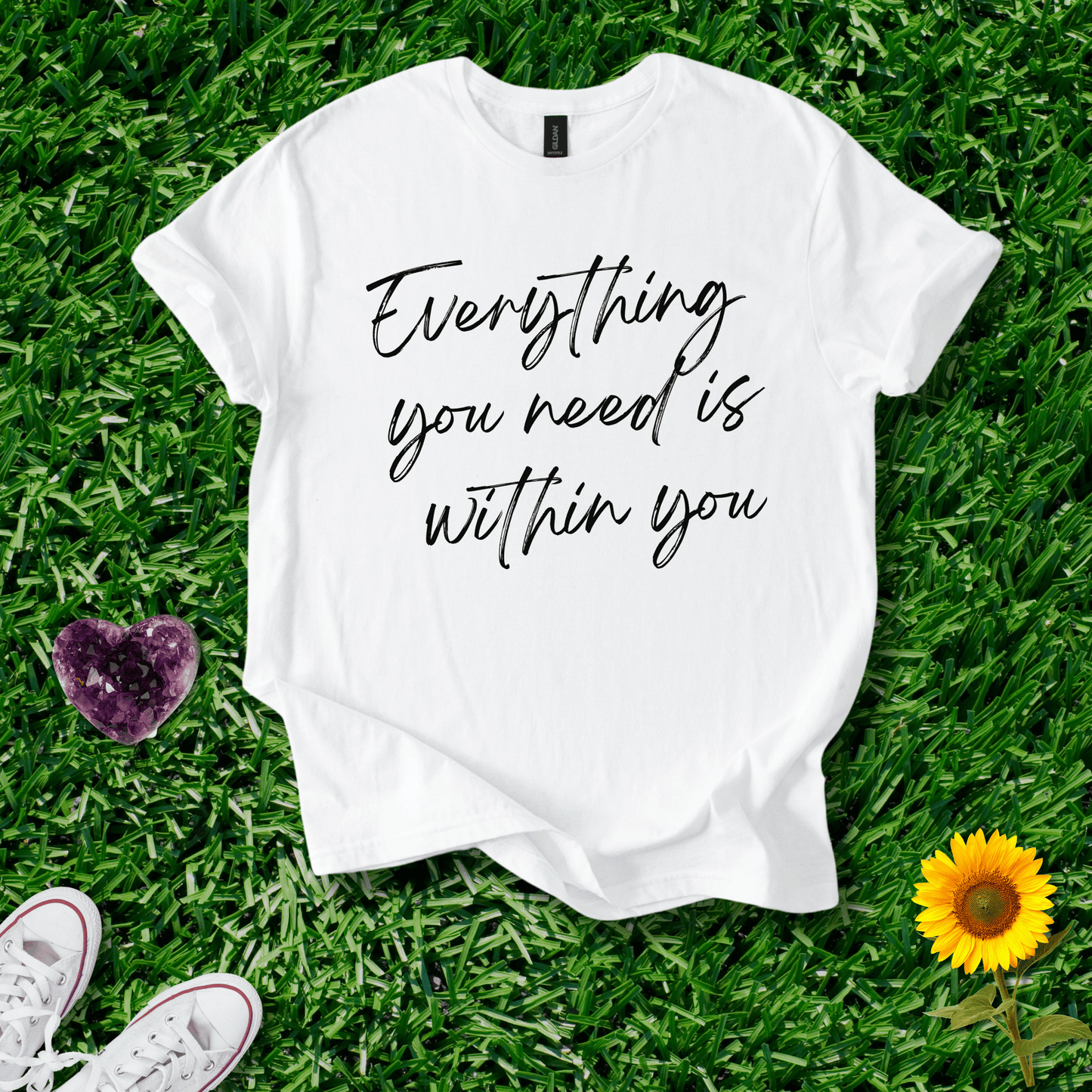 Printify T-Shirt White / S Everything Is Within You