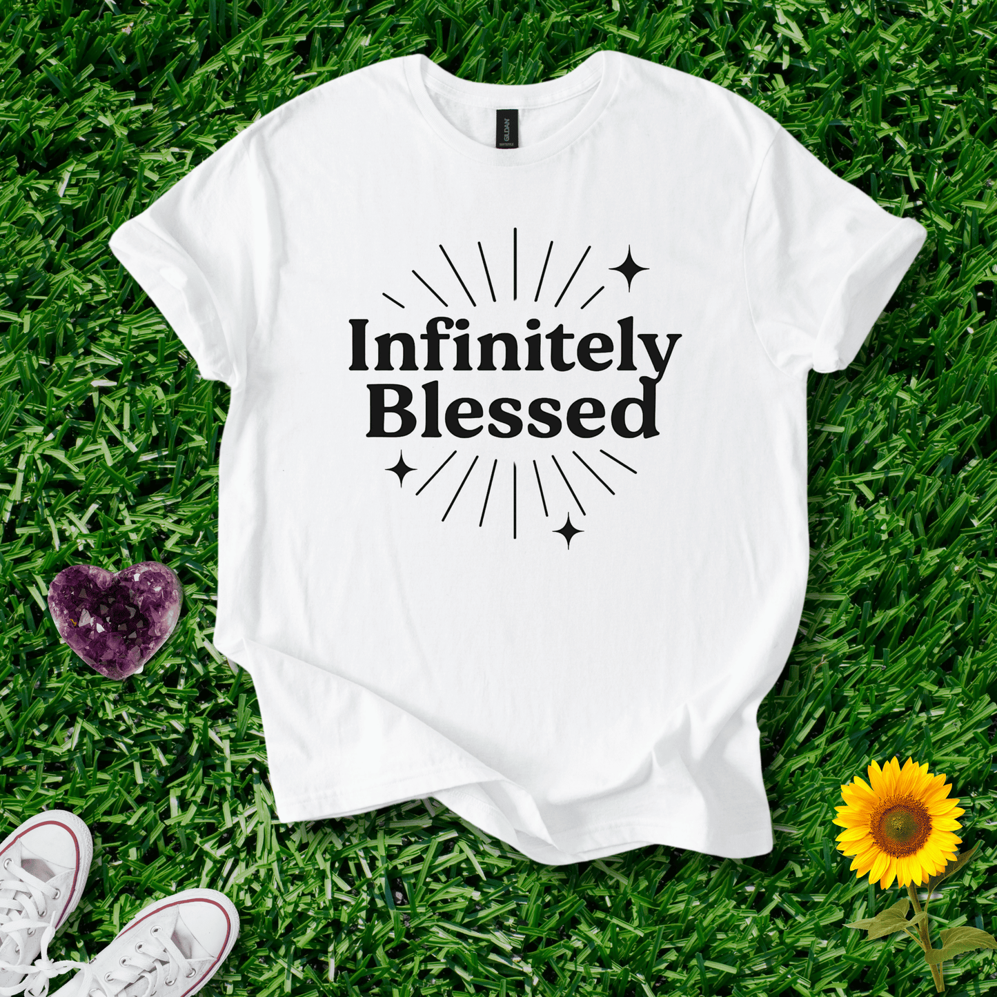 Printify T-Shirt White / S Infinitely Blessed