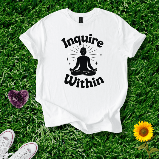 Printify T-Shirt White / S Inquire Within