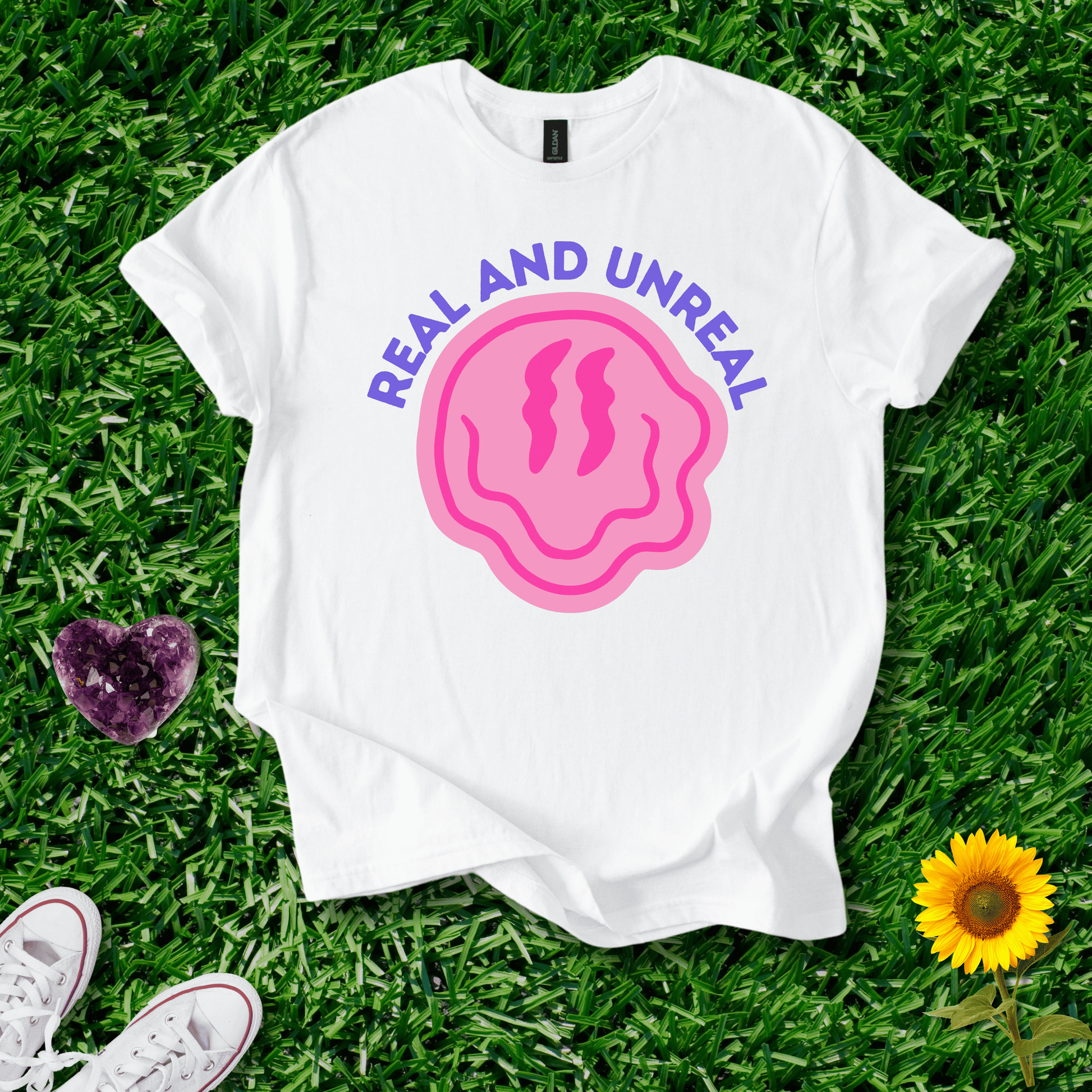 Printify T-Shirt White / S Real and Unreal